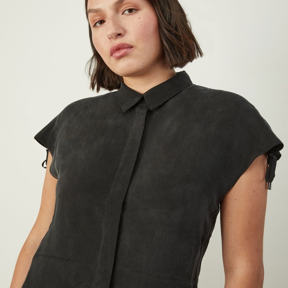 ADAY Something Special Shirt Dress | Size L - Picture 13 of 13